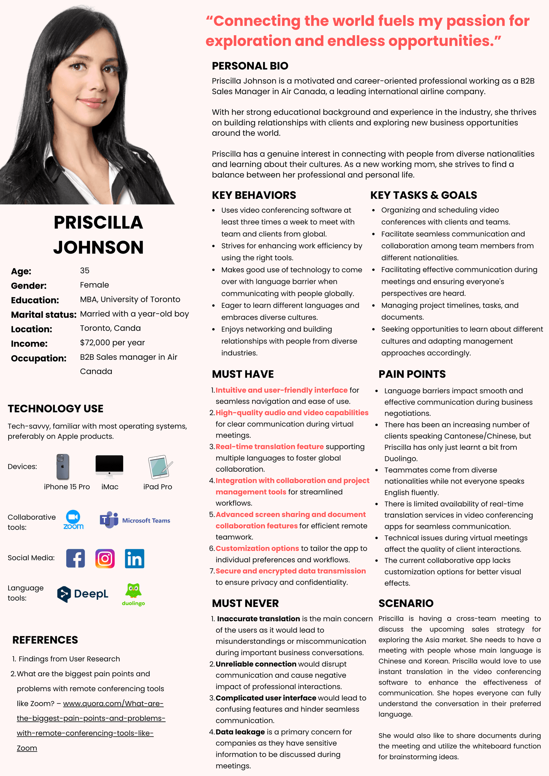 WeConnect persona