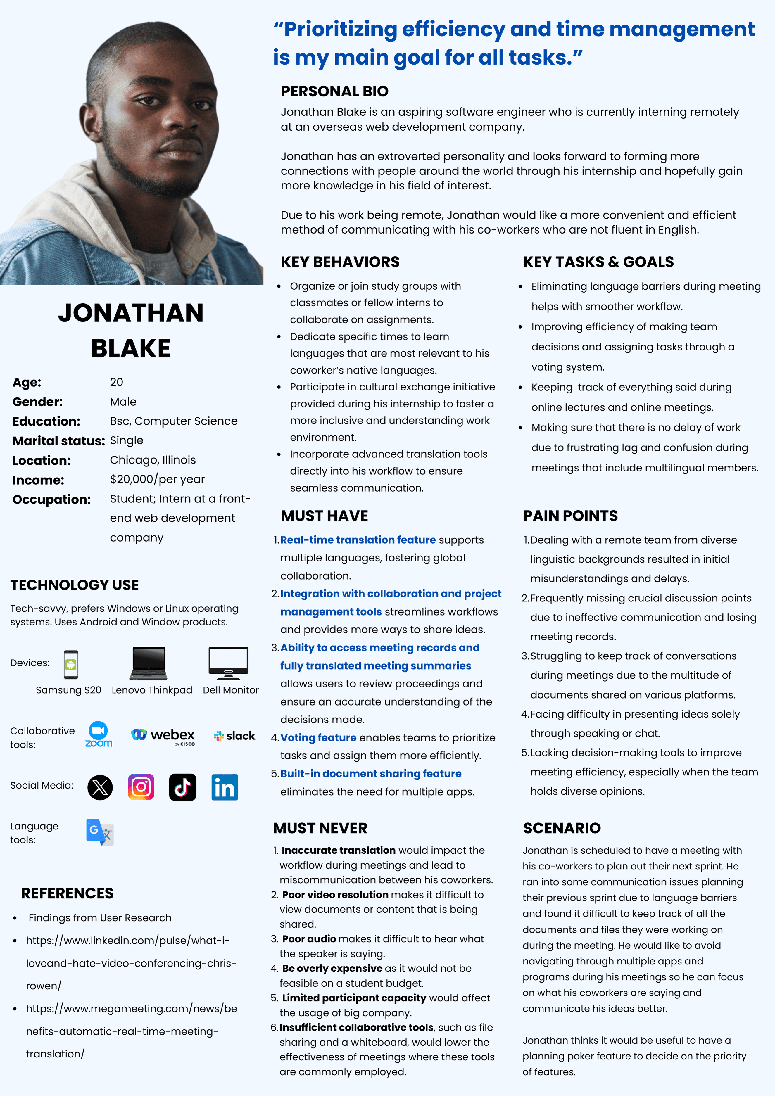 WeConnect persona
