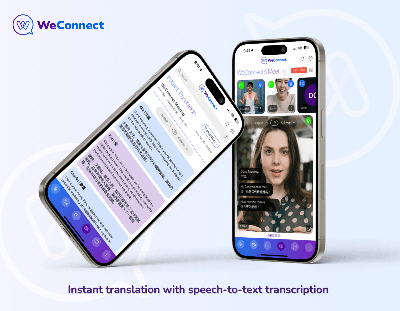 WeConnect instant translation feature